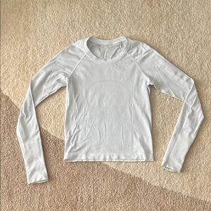 Lululemon Women's White Long Sleeve Top